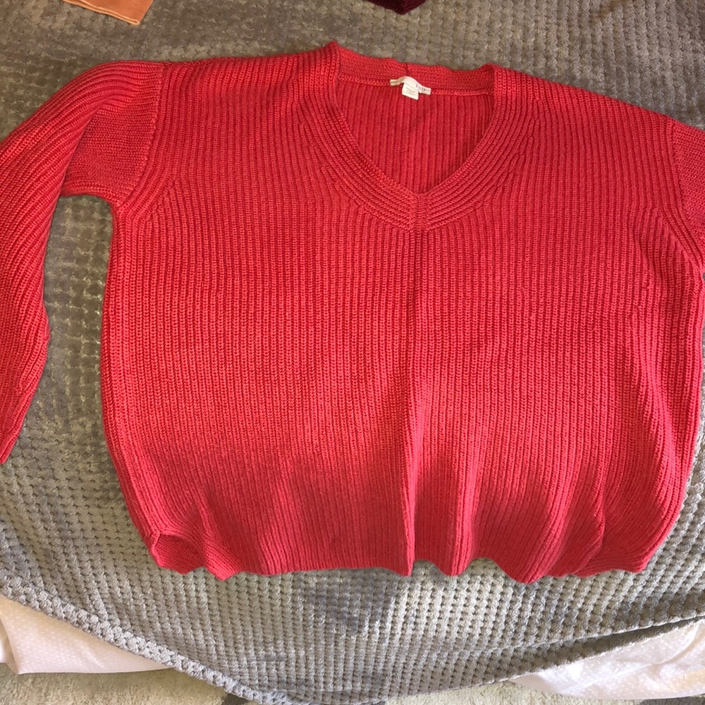 Adorable coral/pink sweater